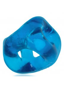 Oxballs - Pierścień Erekcyjny Na Penisa Z 3 Otworami Tri-Sport XL Niebieski