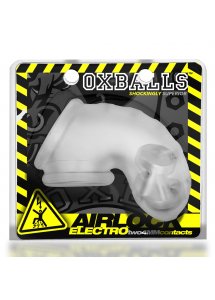 Oxballs - Klatka Erekcyjna Na Penisa Airlock Electro Air-Lite Przezroczysta