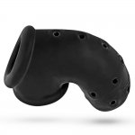 Oxballs - Silikonowa Klatka Erekcyjna Na Penisa Airlock Air-Lite Czarna