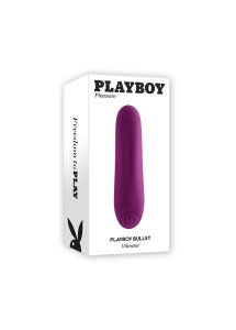Playboy Pleasure - Klasyczny Silikonowy Wibrator Z Delikatnym Wgłębieniem Fioletowy