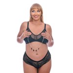 Sportsheets - Zaciski Na Sutki Z Gumową Końcówką Na Łańcuszku Z Napisem BRAT