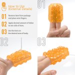 Tenga - Uniwersalna Nakładka Do Masturbacji Siebie Lub Partnerki Uni Topaz Pomarańczowy