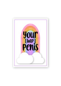 Warm Human - Kartka Z Życzeniami Twój (Hap) Penis Z Niegrzecznym Dodatkiem W Środku