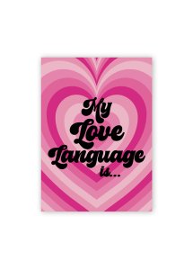 Warm Human - Kartka Z Życzeniami Mój Język Miłości To.. Z Niegrzecznym Dodatkiem W Środku