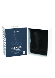 Zini - Sylikonowy Stymulator Prostaty Janus Anti Shock L Czarny