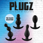 Korek analny - FeelzToys Plugz Butt Plug Black Nr. 2