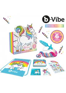 Korek analny ogon jednorożca - B-Vibe Unicorn Plug Set 6 Piece Collection  