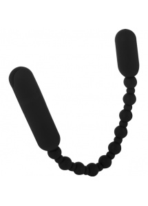 Łańcuszek kulek analnych - Rechargeable PowerBullet Booty Beads   Czarny