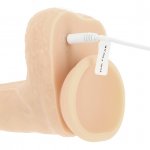 Luksusowy wibrator z rotacją, wibracją i posuwem - Naked Addiction Rotating & Thrusting & Vibrating Dong with Remot 7.5 Inch  