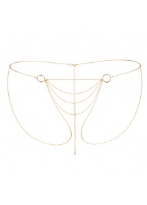 Majteczki z łańcuszków - Bijoux Indiscrets Magnifique Bikini Chain Złoty