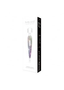 Masażer łechtaczki z kryształów Swarovsky - Bodywand Crystalized USB Wand Massager 
