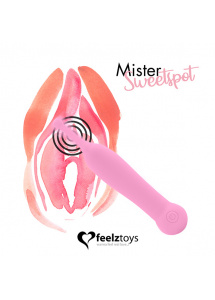 Masażer łechtaczki rotacyjny - Feelztoys Mister Sweetspot Clitoral Vibrator   Różowy