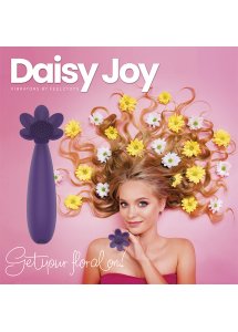Masażer łechtaczki jak kwiat - FeelzToys Daisy Joy Lay-On Vibrator   Fioletowy