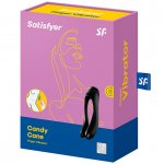 Masażer wibrator na palec - Satisfyer Candy Cane Finger Vibrator   Czarny