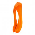 Masażer wibrator na palec - Satisfyer Candy Cane Finger Vibrator   Pomarańczowy