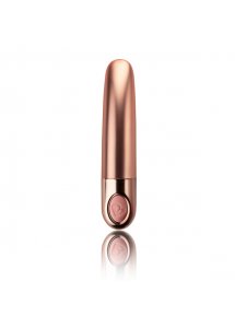 Mini wibrator masażer - Rocks-Off Ellipse Sensual Harmony Metallic Dusk Pink  