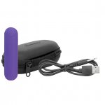Mini wibrator - PowerBullet Essential Power Bullet Vibrator with Case 9 Fuctions   Fioletowy