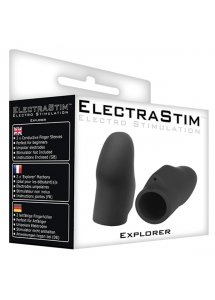 Nakładki na palce do elektrostymulacji - ElectraStim Silicone Noir Explorer Finger Sleeves  