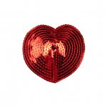  Nakładki na piersi nasutniki serca - Bye Bra Heart Nipple Covers Red One-Size  