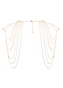 Niezwykła ozdoba naramienniki z łańcuszków - Bijoux Indiscrets Magnifique Shoulder Jewelry Złoty