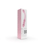 NOBÜ - KOREK ANALNY SZKLANY ZAKRZYWIONY PODWÓJNY RÓŻOWY