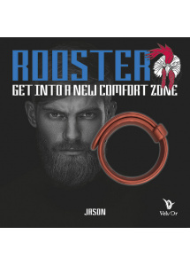 Opaska erekcyjna na penisa - Velv\'Or Rooster Jason Size Adjustable Firm Strap Design Cock Ring Czerwony