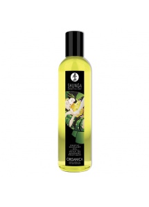 Organiczny olejek do masażu - Shunga Massage Oil Organic Green Tea Zielona Herbata