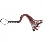 Pejcz o plecionych ogonach - Sportsheets Saffron Braided Flogger  