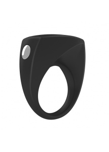 Pierścień erekcyjny wibrujący - Ovo B6 Vibrating Ring  Czarny