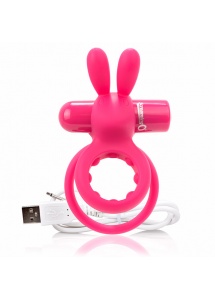 Pierścień erekcyjny z wibracjami - The Screaming O Charged Ohare XL Rabbit Vibe   Różowy