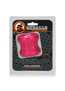 Pierścień na jądra - Oxballs Squeeze Ballstretcher Różowy