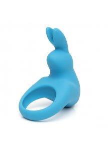 Pierścień wibrujący na penisa - Happy Rabbit Rechargeable Vibrating Rabbit Cock Ring Niebieski