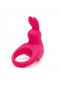 Pierścień wibrujący na penisa - Happy Rabbit Rechargeable Vibrating Rabbit Cock Ring Różowy