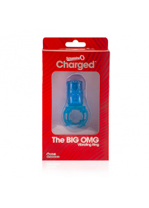 Pierścień z wibracjami ładowany - The Screaming O Big OMG Vibrating Ring Niebieski