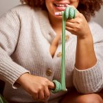 Pierścienie bufory do seksu poszerzone - Ohnut Wider Soft Buffer Rings Sage Cztery sztuki  