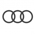 Pierścienie silikonowe - Perfect Fit Silicone 3 Ring Kit Large Black