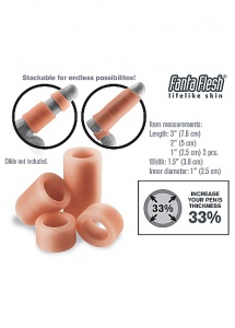 Pipedream - Fantasy X-Tension - zestaw 4 x PIERŚCIENI na penisa + środek czyszczący