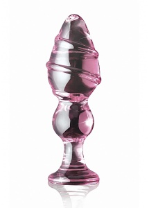 Pipedream Icicles - Plug Dildo szklany No. 27 fiolet 13,7 cm 