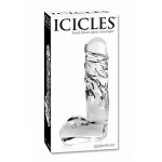 Pipedream Icicles - Plug Dildo szklany No. 40 przezroczysty 15 cm 