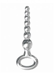 Pipedream Icicles - Plug szklany No. 67 przezroczysty kulkowy 16,5 cm
