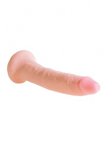 Pipedream King Cock - dildo dual-density JAK PRAWDZIWE naturalne TPE FANTA 18cm (7")