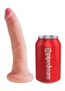 Pipedream King Cock - dildo dual-density JAK PRAWDZIWE naturalne TPE FANTA 18cm (7")