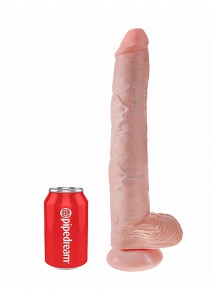Pipedream King Cock - dildo z jądrami realistyczne JAK PRAWDZIWE naturalne 36cm (14")