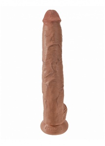 Pipedream King Cock - dildo z jądrami realistyczne JAK PRAWDZIWE śniady 36cm (14")
