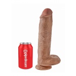 Pipedream King Cock - dildo realistyczne z jądrami JAK PRAWDZIWE śniady 28cm (11")