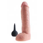 Pipedream King Cock - dildo z wytryskiem + sztuczna sperma - naturalne PVC - 28cm (11")
