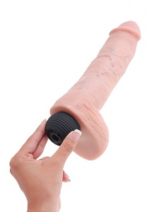 Pipedream King Cock - dildo z wytryskiem + sztuczna sperma - naturalne PVC - 28cm (11")