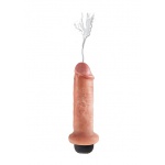 Pipedream King Cock - dildo z wytryskiem + sztuczna sperma - naturalne PVC - 15cm (6")
