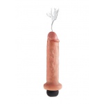 Pipedream King Cock - dildo z wytryskiem + sztuczna sperma - naturalne PVC - 18cm (7")