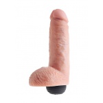 Pipedream King Cock - dildo z wytryskiem + sztuczna sperma - naturalne - 20cm (8")